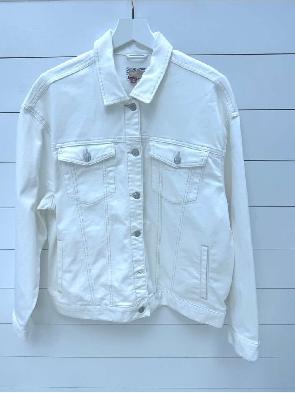 Pilcro White Denim Jean Jacket - Picture 9 of 15